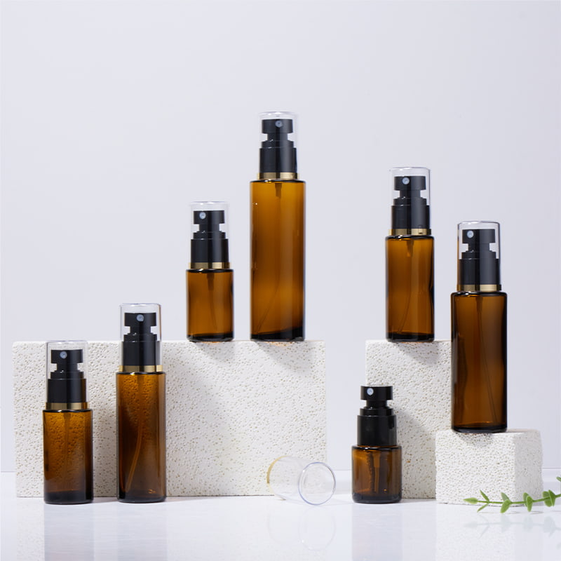 20ml 30ml 40ml 50ml 60ml 80ml 100ml 호박색 유리 스프레이 병